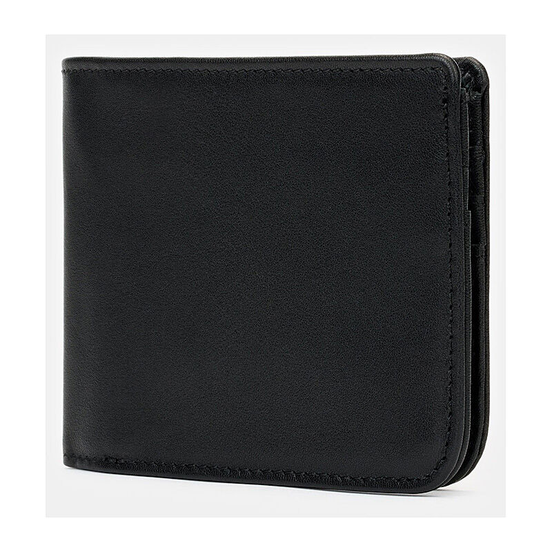 SLNT Bifold Wallet Leather Blk