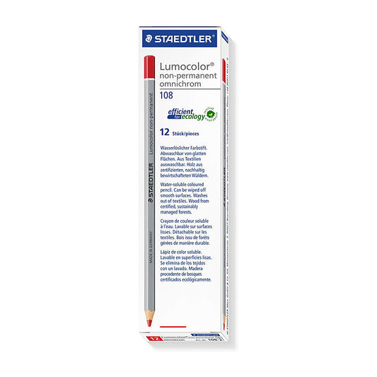 Staedtler Staed NonPerm Pencil Red Bx12