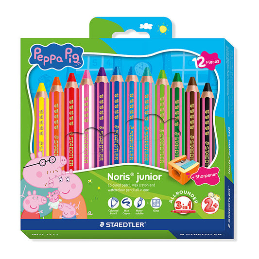 Staedtler ST Peppa Pig 3in1 Pencils Pk12