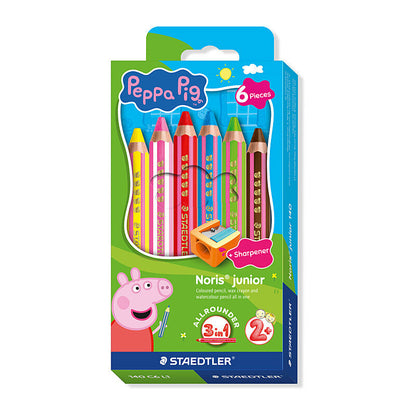Staedtler ST Peppa Pig 3in1 Pencils Pk6
