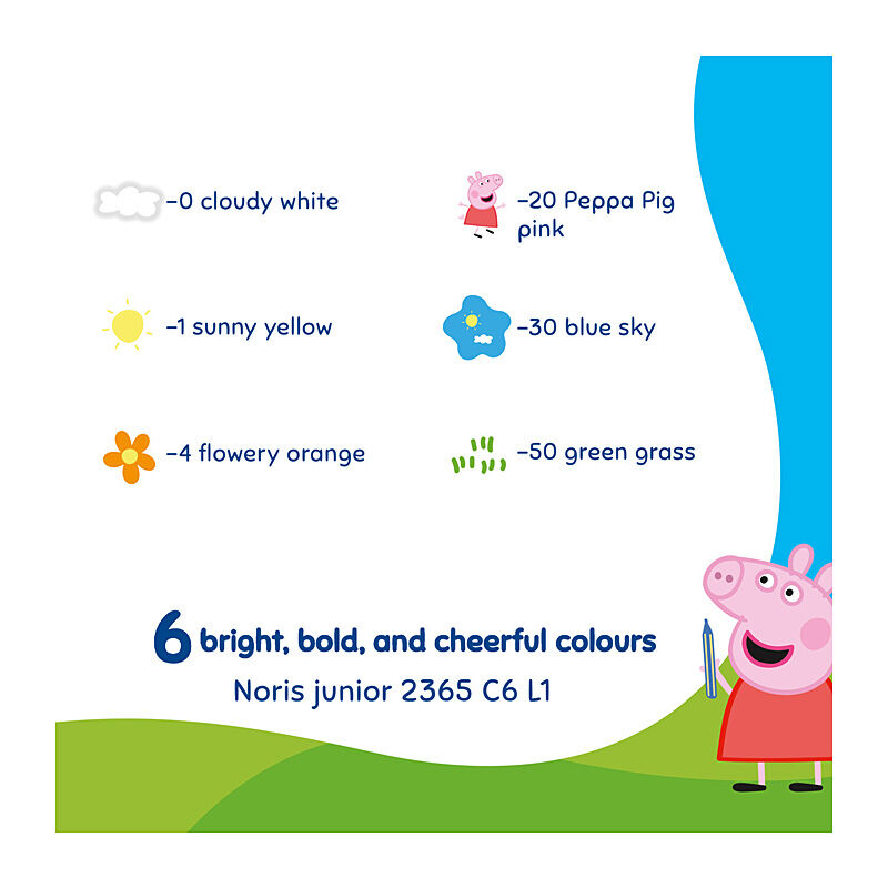 Staedtler ST Peppa Pig SW Chalk Pk6 Bx10