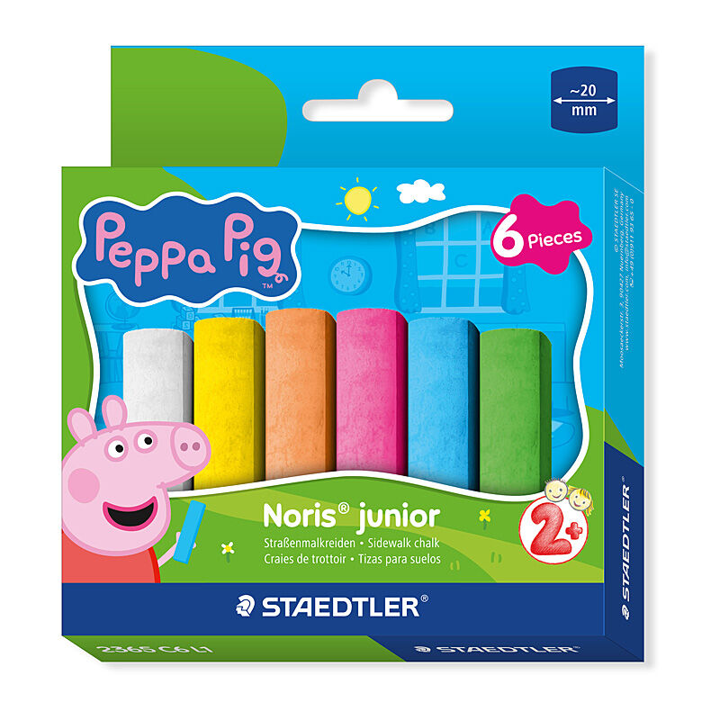 Staedtler ST Peppa Pig SW Chalk Pk6 Bx10