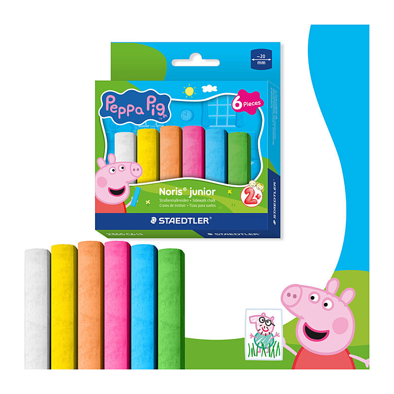 Staedtler ST Peppa Pig SW Chalk Pk6 Bx10