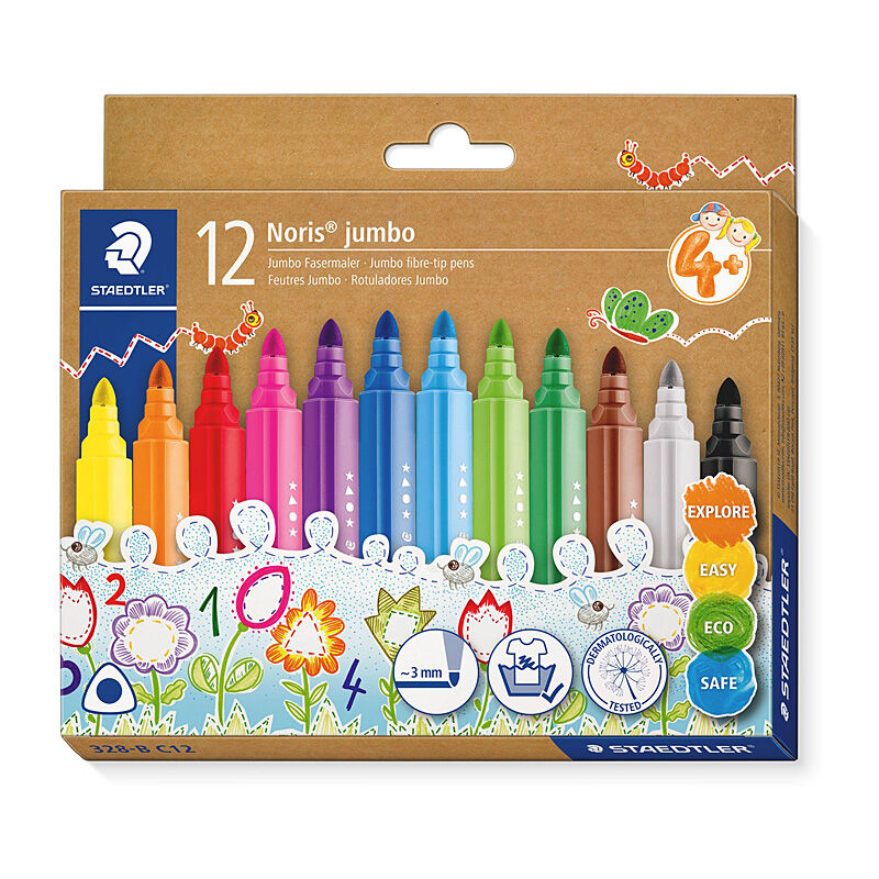 Staedtler Staed NorisFibre 3mm Ast Wlt12