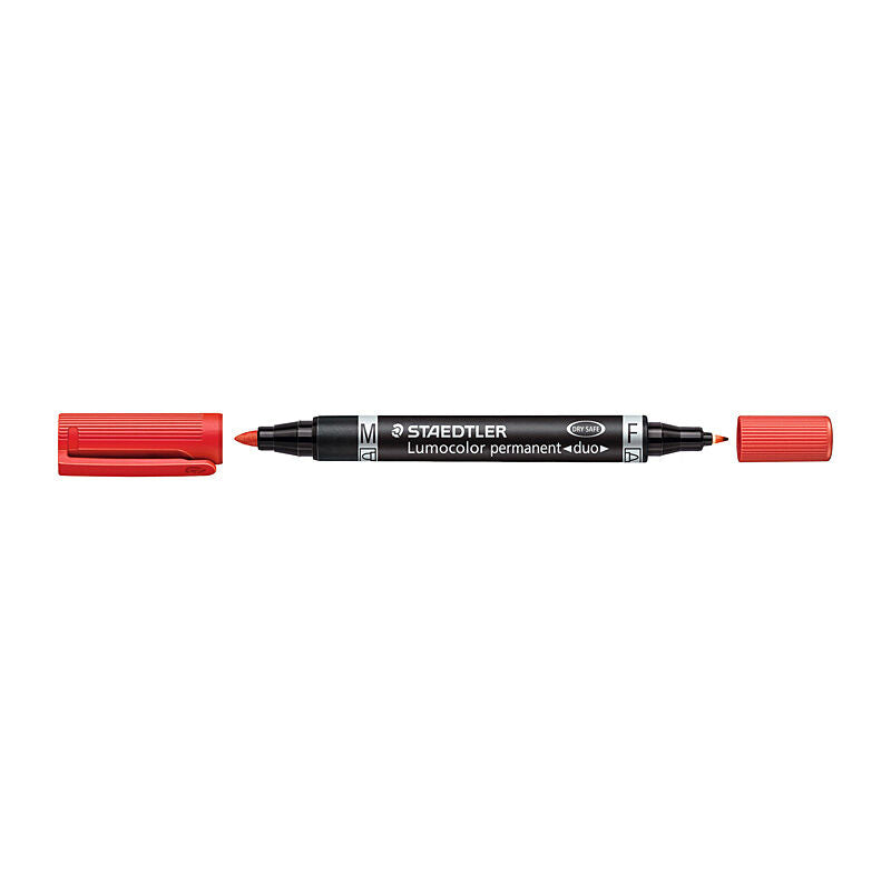 Staedtler Staed Lumo Perm Duo Red Bx10