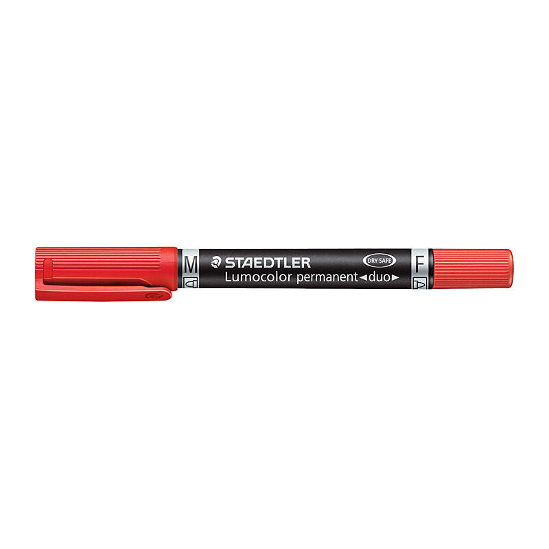 Staedtler Staed Lumo Perm Duo Red Bx10