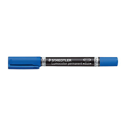 Staedtler Staed Lumo Perm Duo Blue Bx10