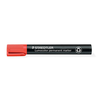 Staedtler ST Lumo PermMarkr Chs Red Bx10