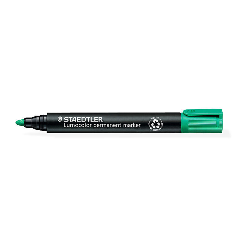 Staedtler ST Lumo PermMarkr Blt Grn Bx10