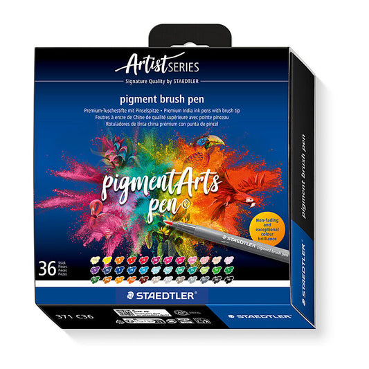 Staedtler ST Pigment Brush Pen 371 Pk36