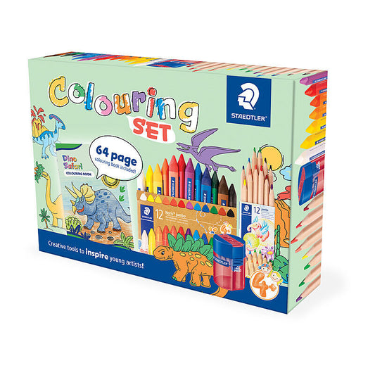 Staedtler ST Dino Safari Lg Color Set 4+