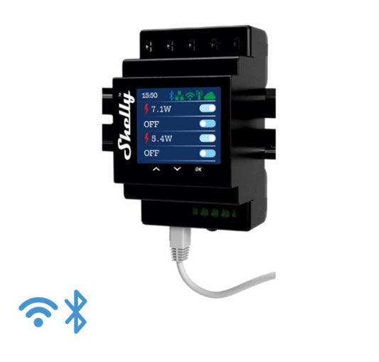 Shelly 4PM Pro 4 Circuit Din Rail Wi-Fi Relay Switch With Power Metering