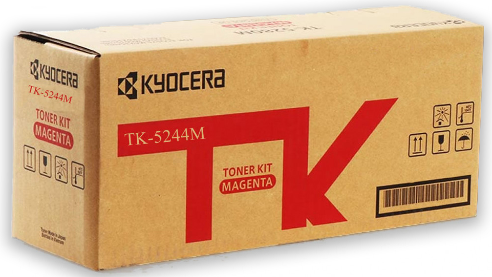 Kyocera TK-5244 Genuine Magenta Toner Cartridge - 3,000 Pages