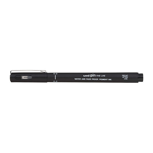 uni Pin FineLiner 0.2 Blk Bx12