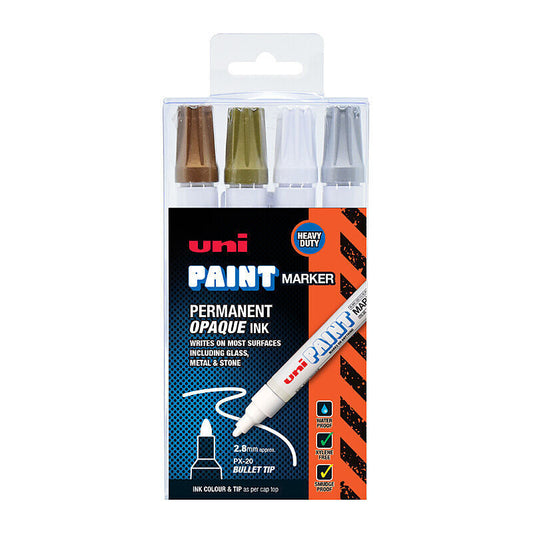 uni Paint Mrk PX20 Shn Ind Pk4