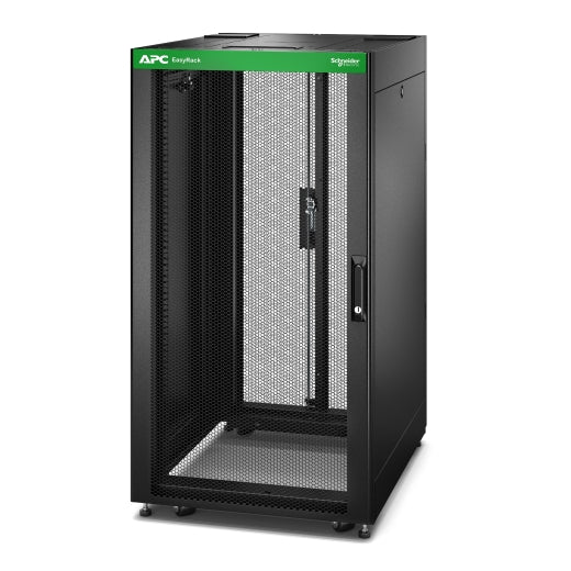 APC Easy Rack 22U 600mm x800mm, W/ Woof, Side Panel, Castors, Feet & 4 Brackets, No Bottom, Black