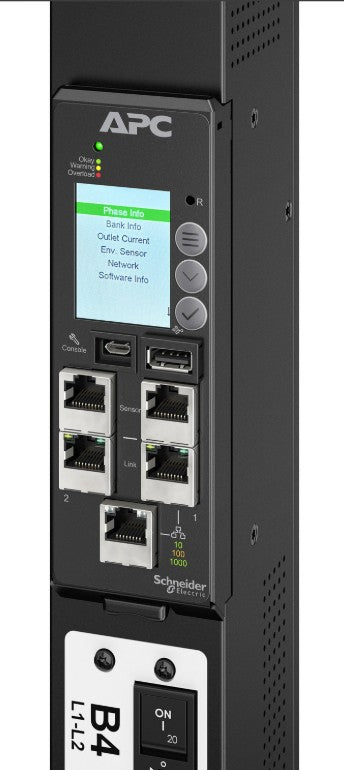 APC NetShelter Rack PDU Advanced Gen 2, Switched Metered Outlet, 3Phase, 22.1kW