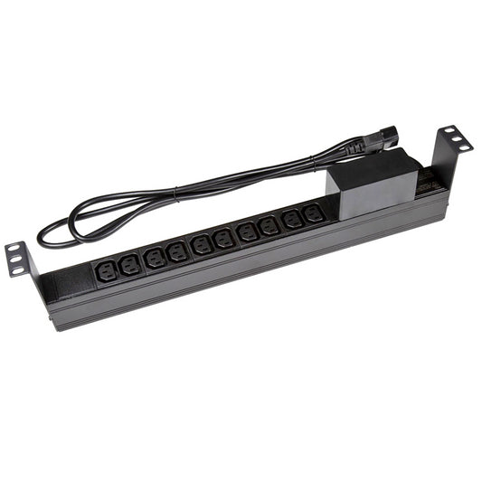 PowerShield Horizontal PDU with IEC C14 Input, 10 x C13 outlets, provides reliable power distribution for horizontal installations
