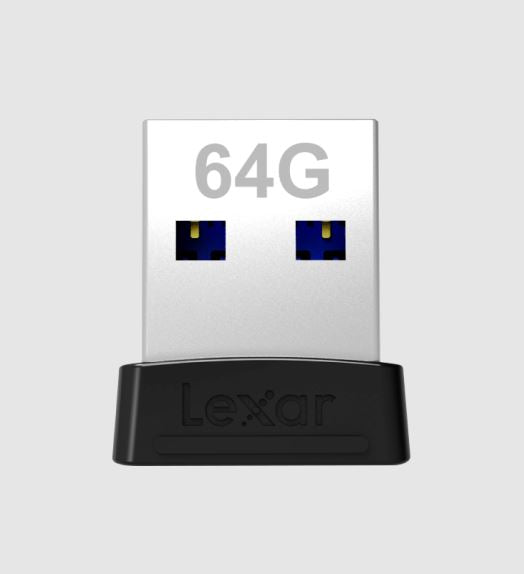 Lexar S47 64GB JumpDriveÂ® Plug n Stay USB 3.1 Flash Drive, up to 250MB/s read And for added versatility, the drive is backwards compatible with USB 3.