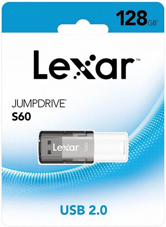 Lexar S60 128GB JumpDriveÂ® USB 2.0 Flash Drive provides stylish, high-capacity portable storage, allowing you to easily transfer, store, and share fil