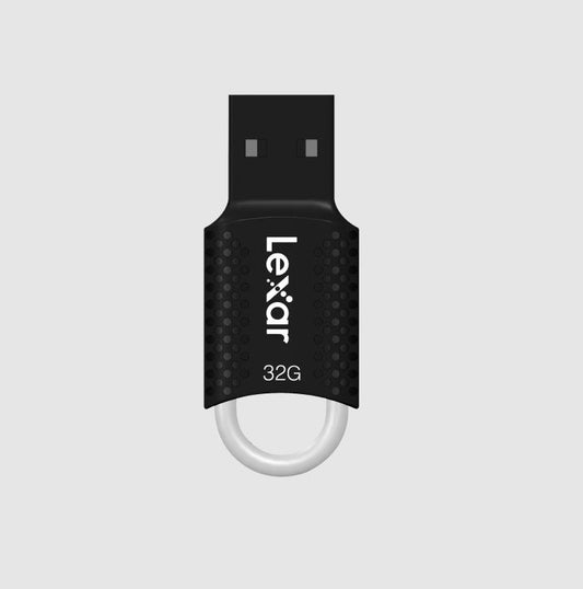 Lexar V40 32GB LexarÂ® JumpDriveÂ® USB 2.0 Flash Drive Plug-and-Play Design Delivers for both PC and MacÂ® Rigorously Tested