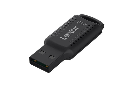 Lexar V400 256GB JumpDriveÂ® USB3.0 Flash Drive, up to 100MB/s read, Black,Securely protect files with Lexar DataShield. 256-bit AES encryption for add