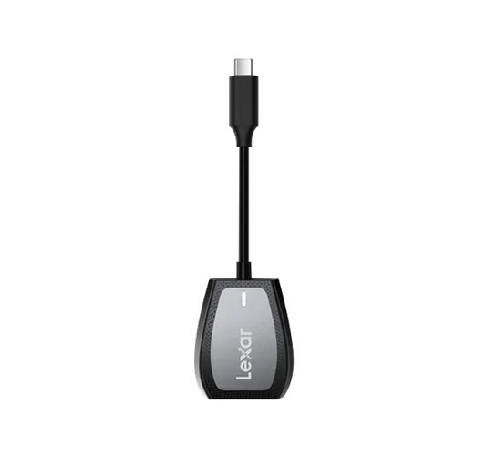 Lexar USB-Câ„¢ Dual-Slot Reader  transfer speeds up to 312MB/s1 read. For added convenience, it is backwards compatible with UHS-I cards and has a USB-C