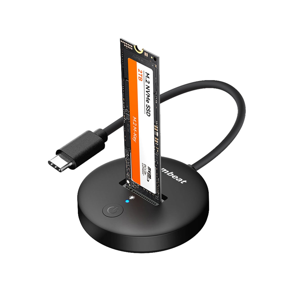 mbeat® H1 USB 3.2 Gen2 10Gbps M.2 NVMe & SATA SSD Mini Dock (Black) Data Speed