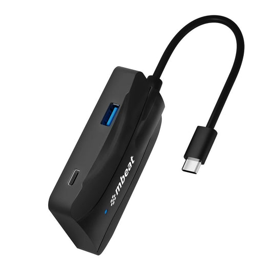 mbeatÂ® 4-Port 10Gbps USB-C 3.2 Gen2 Hub (2 USB-A & 2 USB-C) Sleek, compact, and portable Cable Length: 16cm USB-C and Thunderbolt 3 10Gbps.