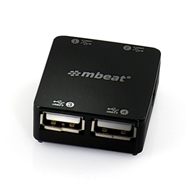mbeatÂ® 4 Port USB 2.0 Hub - USB 2.0 Plug and Play/ High Speed Interface/ Ideal for Notbook/PC/MAC users USB 2.0 Speed up to 480Mbps Weight: 22g