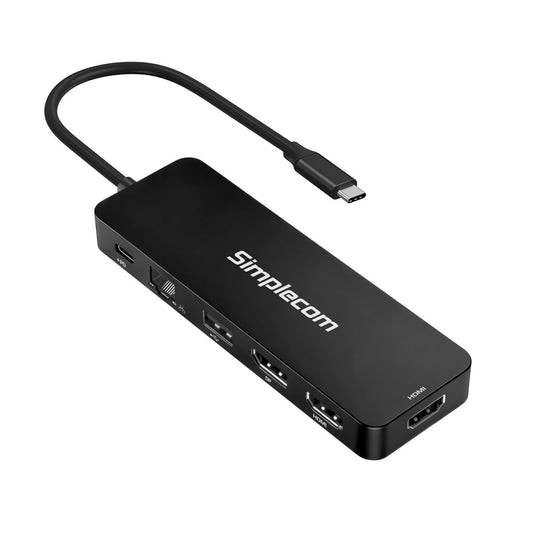 Simplecom CHT811 11-in-1 USB-C 4K Triple Display MST Docking Station with Dual