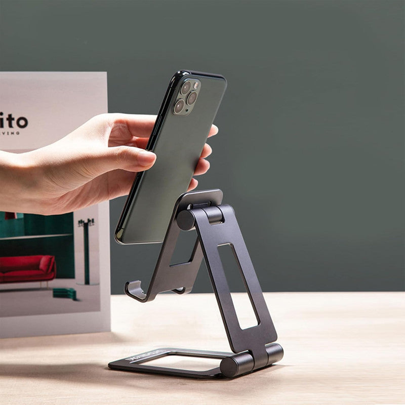 Urbanoki Portable Phone Tablet Stand Dual Folding Desk Travel Cradle Dock