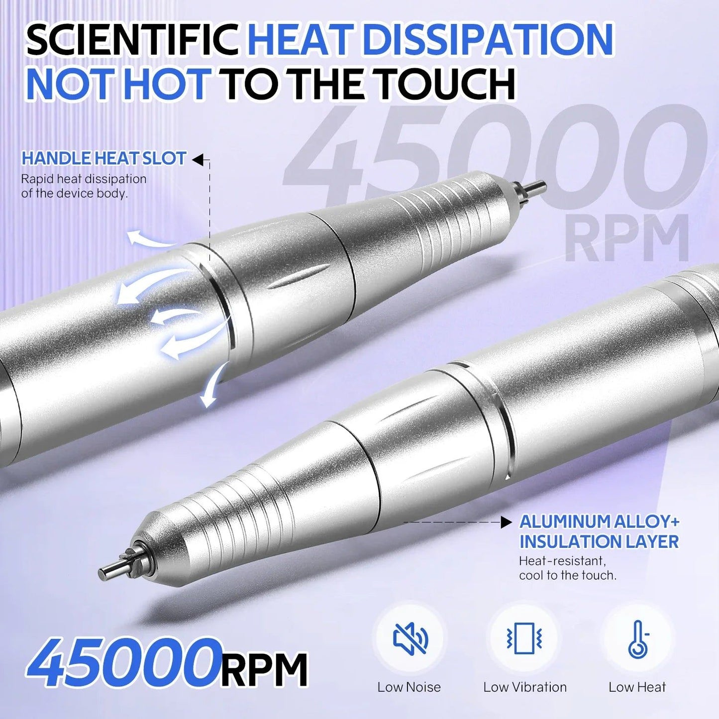 Professional 45000RPM Electric Nail Drill Kit