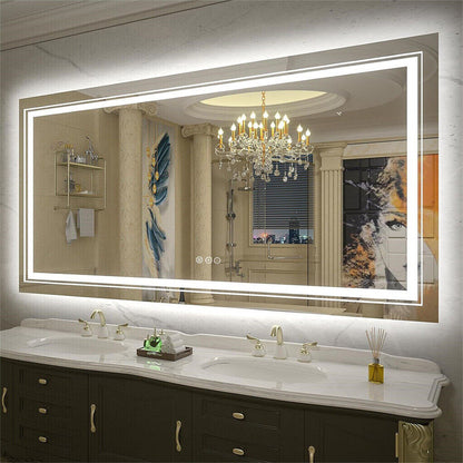1050x500mm LED Bathroom Mirror Anti-fog Shatterproof