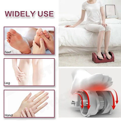 24W Electric Foot Massager with Infrared Therapy & Timer, AC