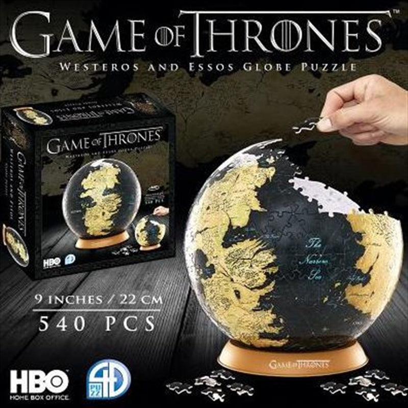 Game of Thrones Globe 9 Globe Puzzle"