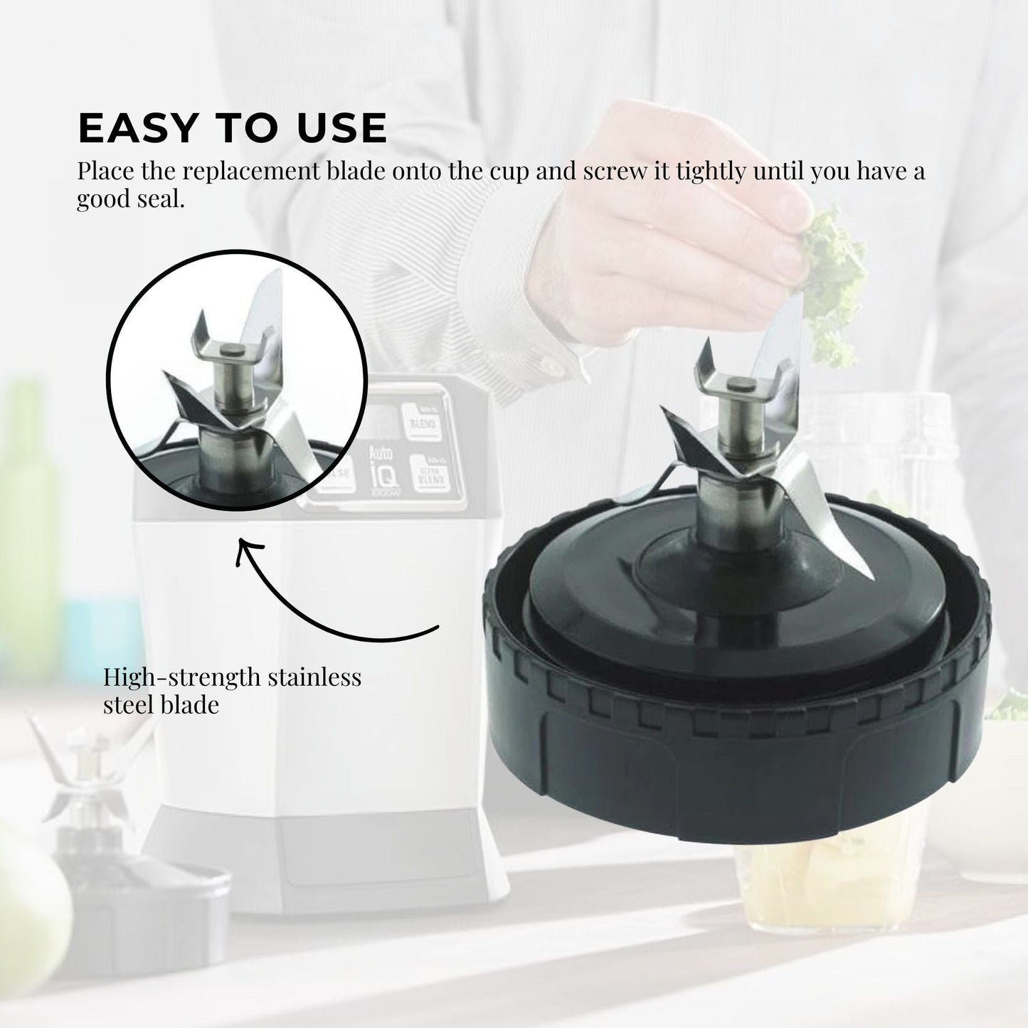 For Nutri Ninja Extractor Blade - 5 Fin Replacement Blender Part