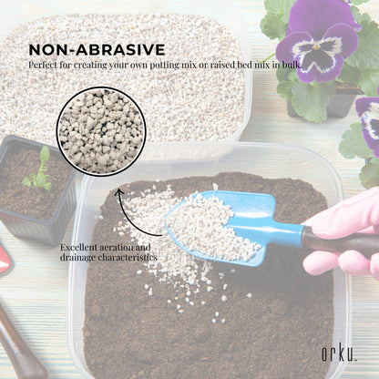 50L Perlite Medium Premium Soil Expanded Plant Growing Media Plants Hydroponics