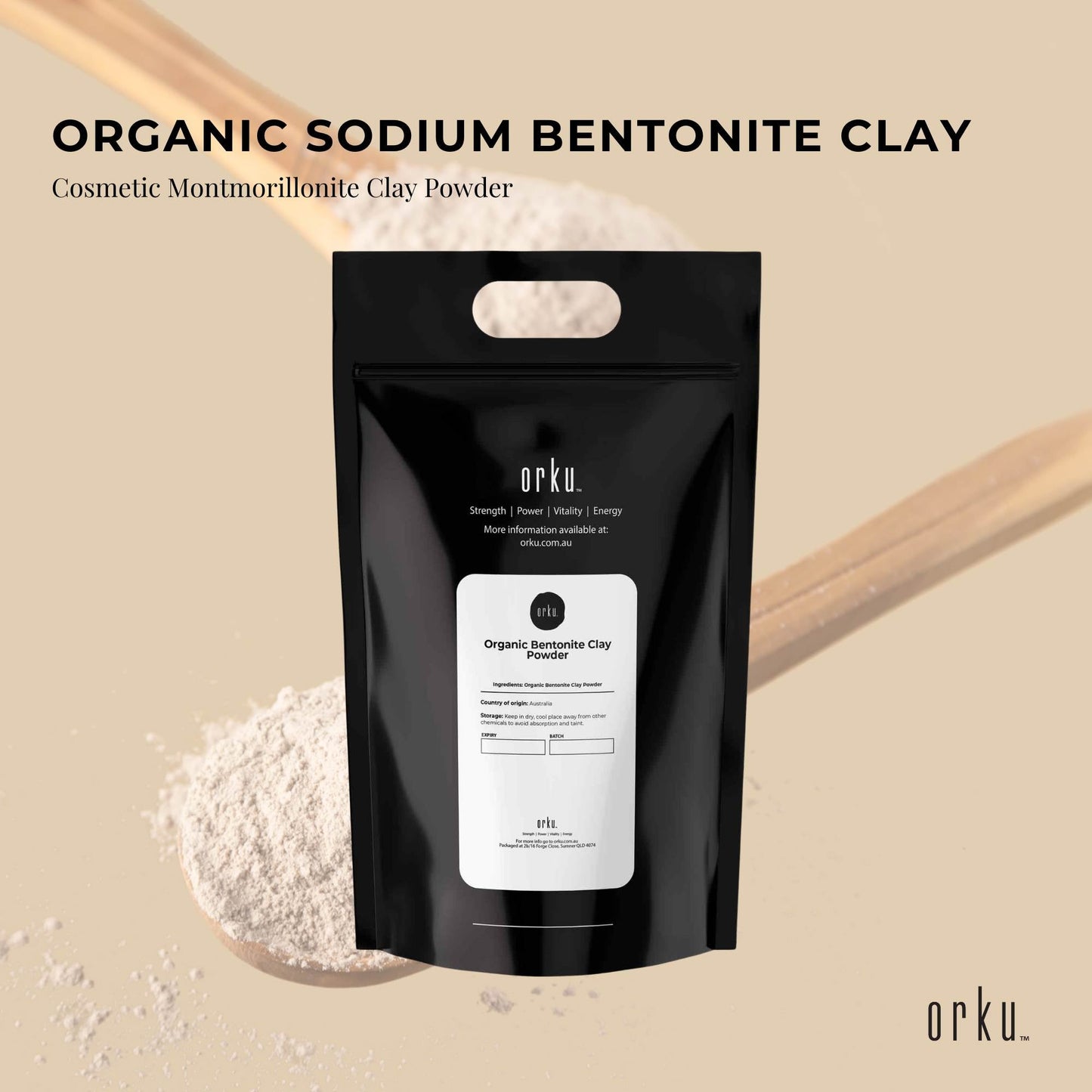 20Kg Organic Sodium Bentonite Clay Powder - Cosmetic Montmorillonite