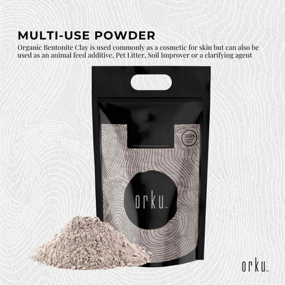 20Kg Organic Sodium Bentonite Clay Powder - Cosmetic Montmorillonite