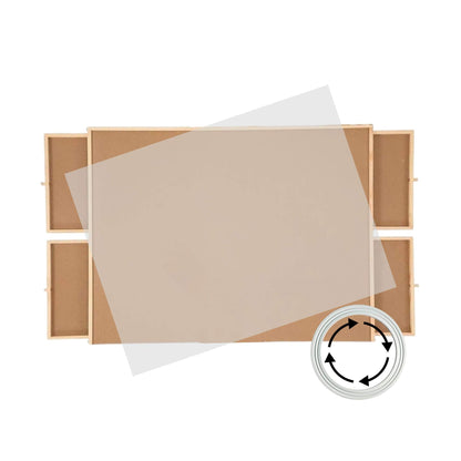 Social Hike 1500pcs Puzzle Board 4 Drawer with Cover - Wooden Rotating Tabletop