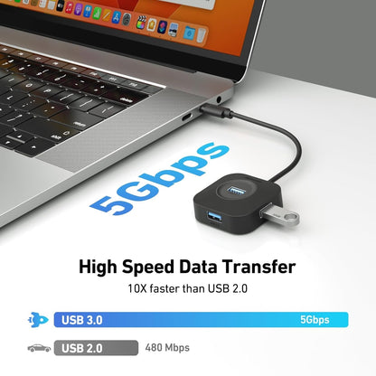 BENFEI 371BK USB-C 4-port USB 3.0 Hub