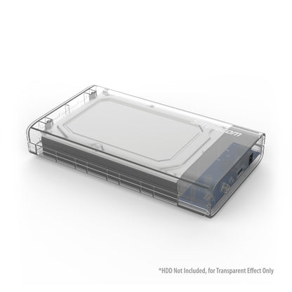 Simplecom SE301 3.5 SATA to USB 3.0 Hard Drive Docking Enclosure Clear"