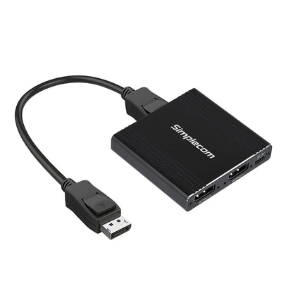 Simplecom CM214 DisplayPort Splitter 1 IN 2 OUT MST Hub for Dual Extended Screens 4K DP 1.4 