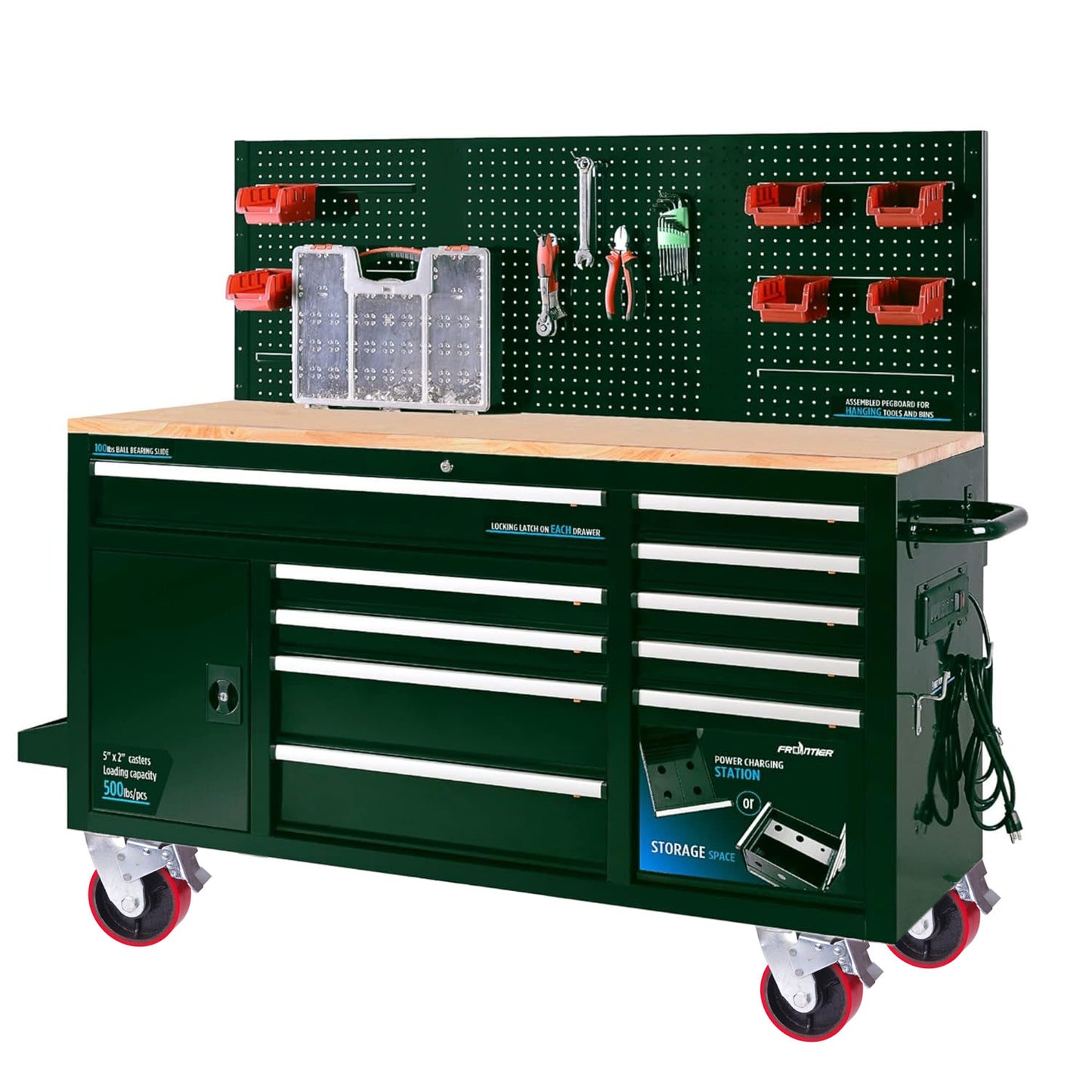 5 inch Industrial 500KG Caster Wheels Swivel with Brake Locking Casters Castor Wheels Cart Furniture Workbench