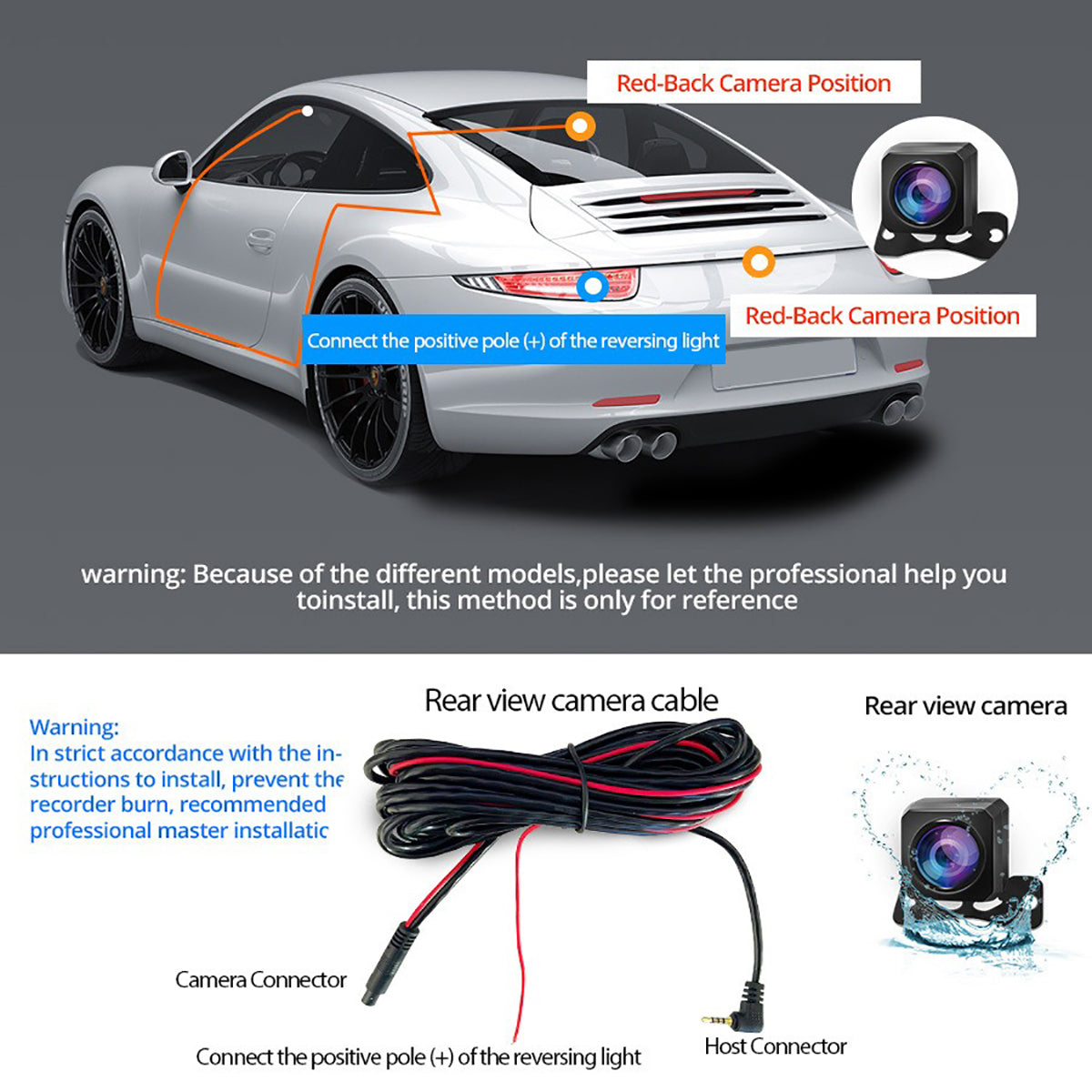 10” 4K Mirror Dash Cam, 2K Rear Camera, WiFi GPS ADAS BSD, Stream Media, 64GB Included