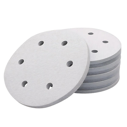 100x 123mm 6/8-Hole Sanding Discs Hook Loop Orbital Sander Pads 80 120 240 Grit - 320 Grits（8-Hole）
