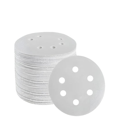 100x 123mm 6/8-Hole Sanding Discs Hook Loop Orbital Sander Pads 80 120 240 Grit - 320 Grits（8-Hole）