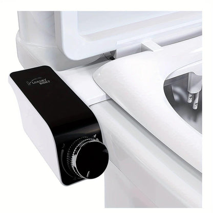 Bidet Toilet Seat Dual Nozzles Self-Cleaning Wash Hot Cold Mixer Water Sprayer - Cold & Hot Water