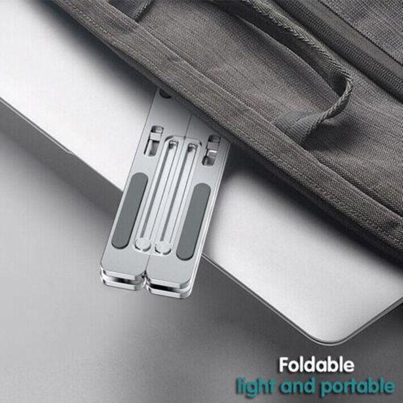 Adjustable Laptop Stand Portable Aluminum Alloy Desktop Holder for 11 to 17.3 Inch - Sliver